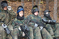 6Б класс. Поездка на игру в пейнтбол